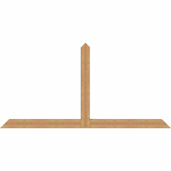 Ekena Millwork Portland Timber Gable Bracket, Western Red Cedar, 108"W x 54"H x 5 1/2"D x 5 1/2"F, 12/12 Pitch GBW108X54X0606POR00SWR - main